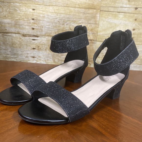 Black sparkle sandals for prom or formals size 5 - Picture 6 of 8